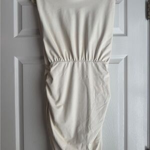Amanda Uprichard leather Ivory Dress